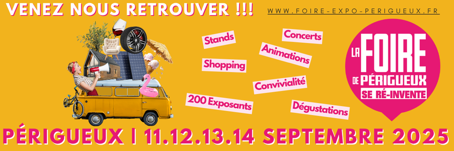 Acmt à la foire de Périgueux du 11 au 14 septembre 2025