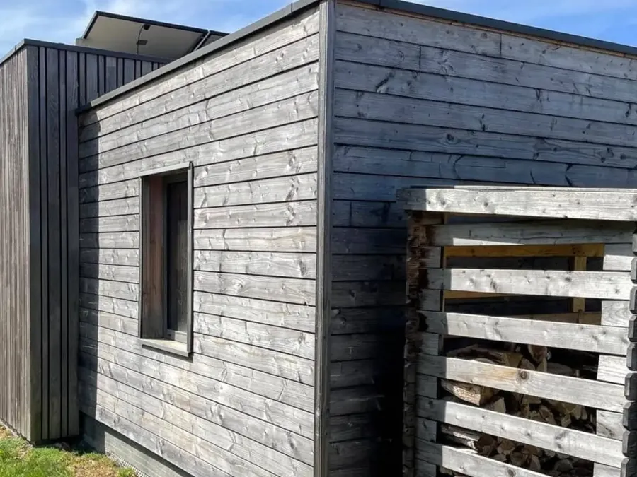 Maison passive et extension à ossature bois, architecture contemporaine