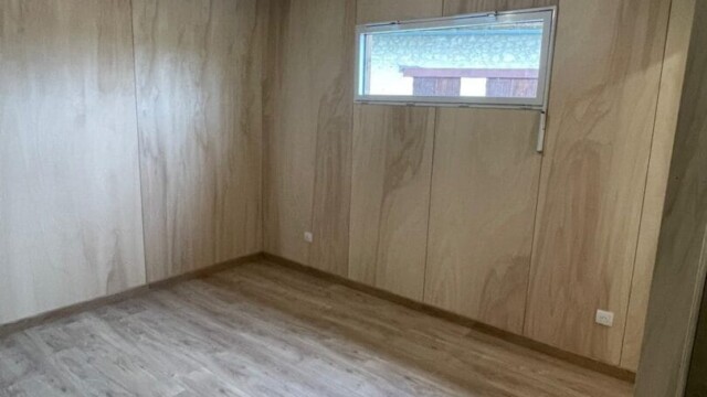 Intérieur bois dans une extension