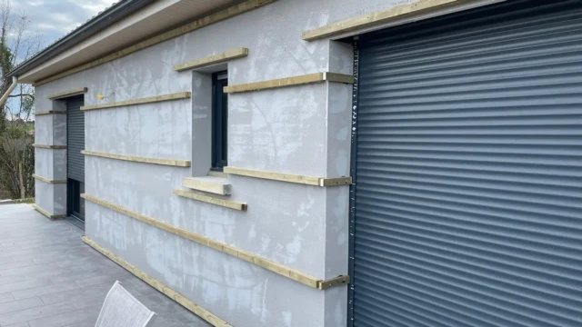 avant rénovation par pose de bardage bois