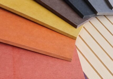 Éventail de panneaux MDF de couleurs