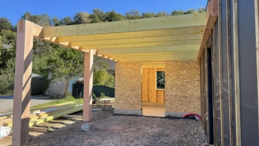 extension et carport en Corrèze