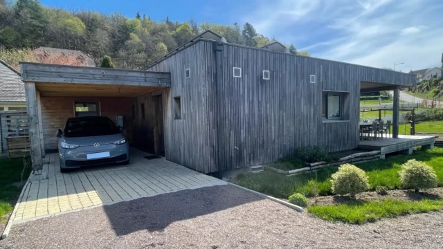 Maison et carport bois