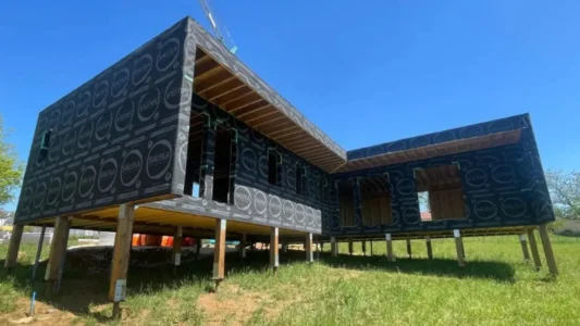 Maison passive sur pieux Dordogne 2025